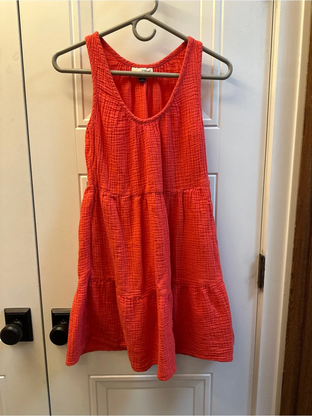 Universal Thread Sleeveless Red Tiered Swim Coverup Dress